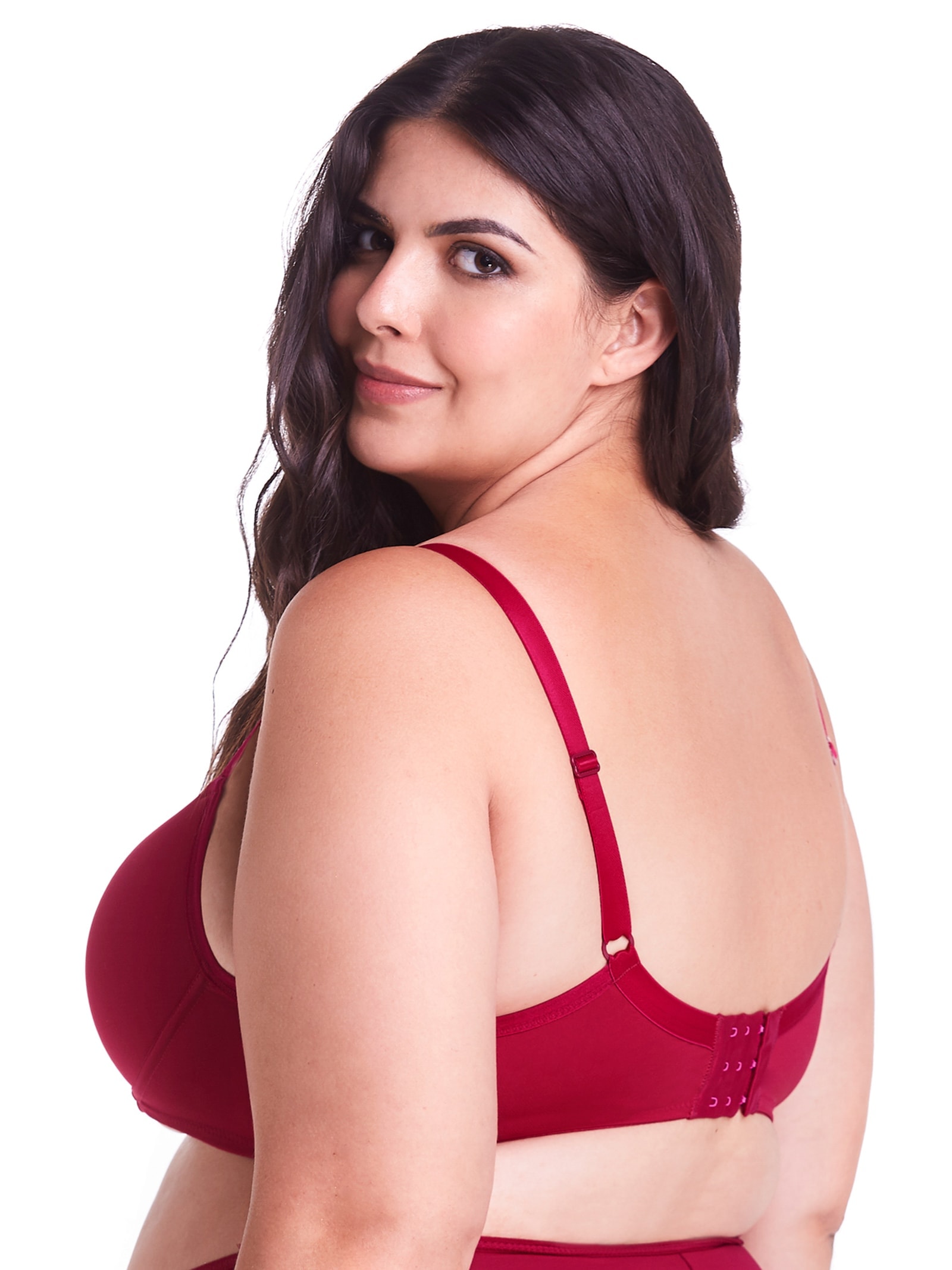 Sutiã Meia-Taça Com Bojo Vinho  Bonjour By Hope