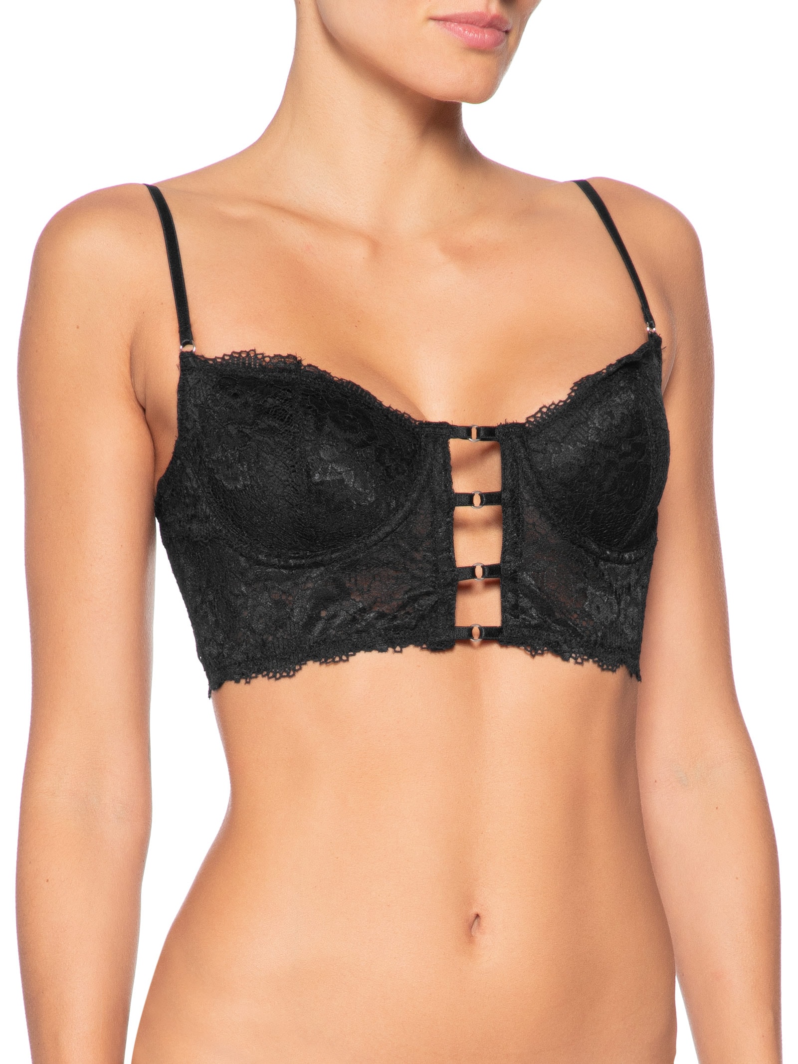 Sutiã Meia Taça Corp Lca Preto Valisere