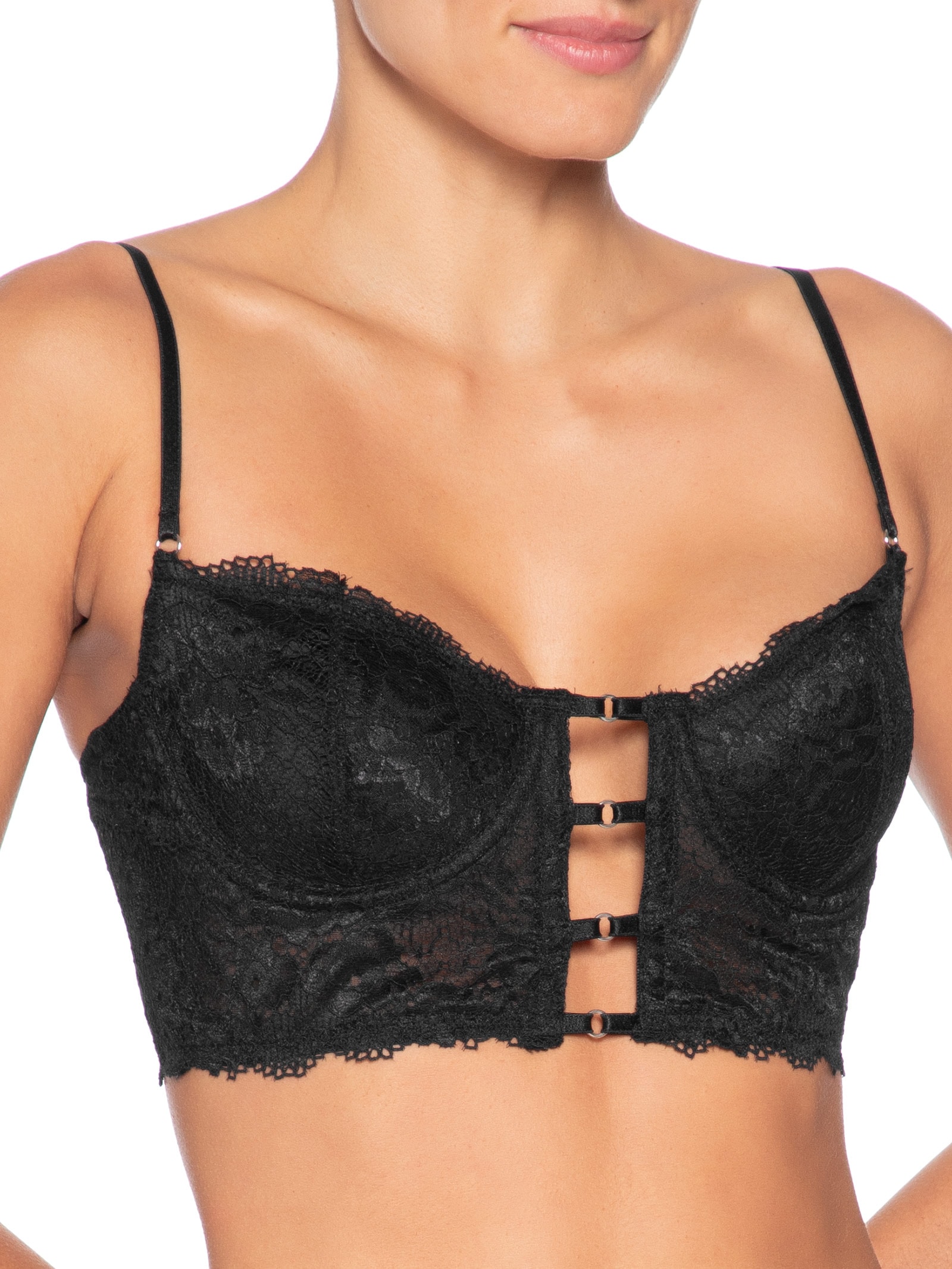 Sutiã Meia Taça Corp Lca Preto Valisere