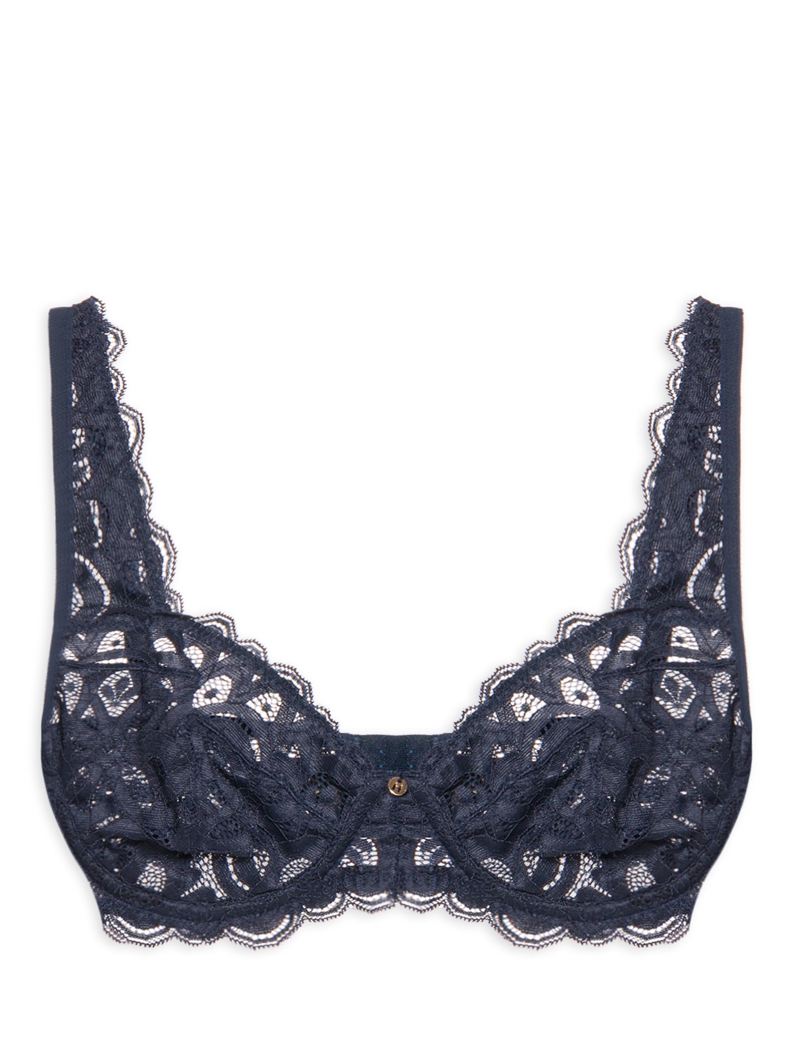 Sutiâ Meia-Taça Sem Bojo E Com Aro  Taça B  Azul Hope