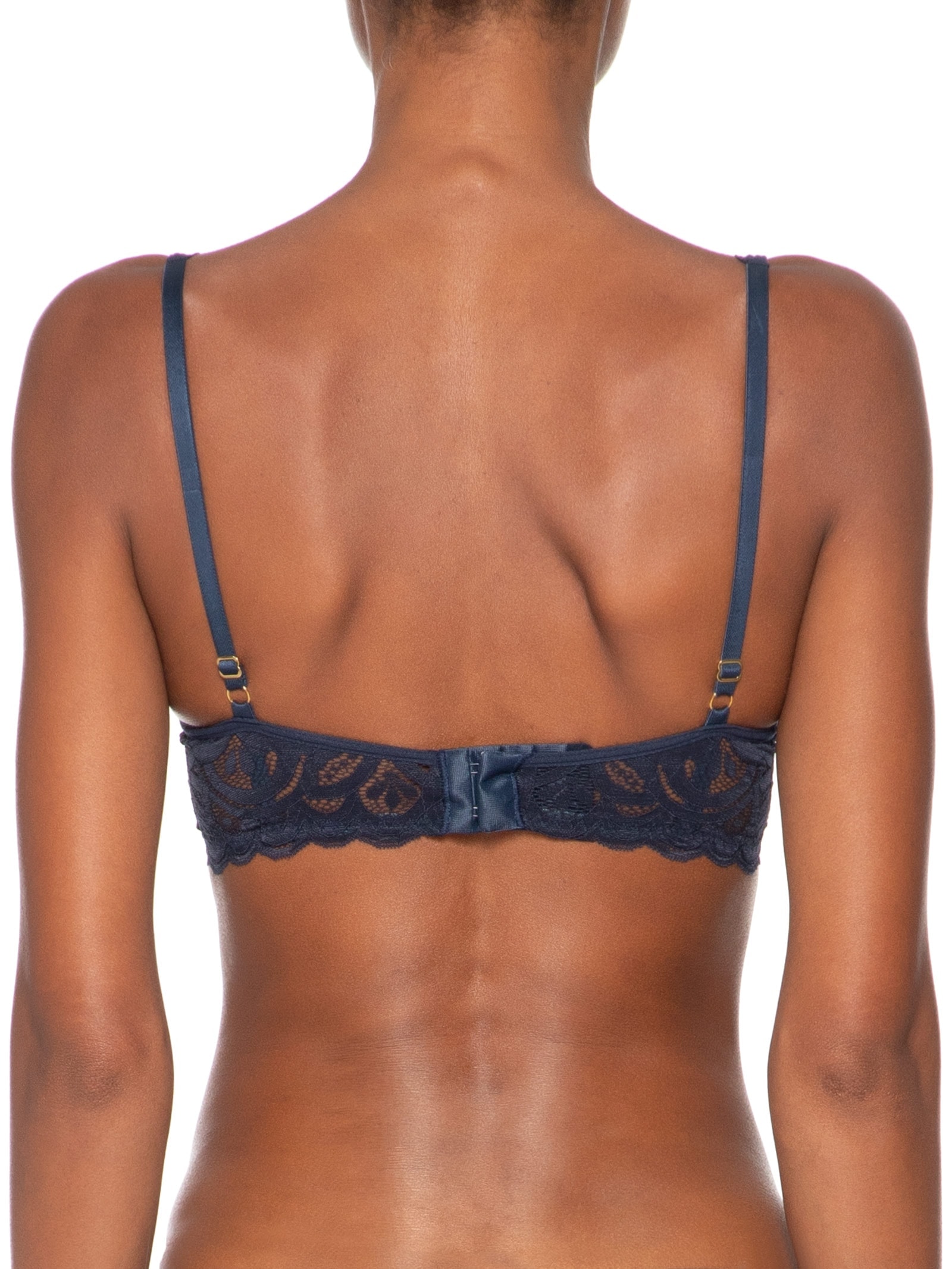 Sutiâ Meia-Taça Sem Bojo E Com Aro  Taça B  Azul Hope