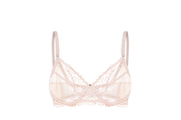 Sutiã Meia Taça Sem Bojo Em Renda Na Sua Medida - Rosa