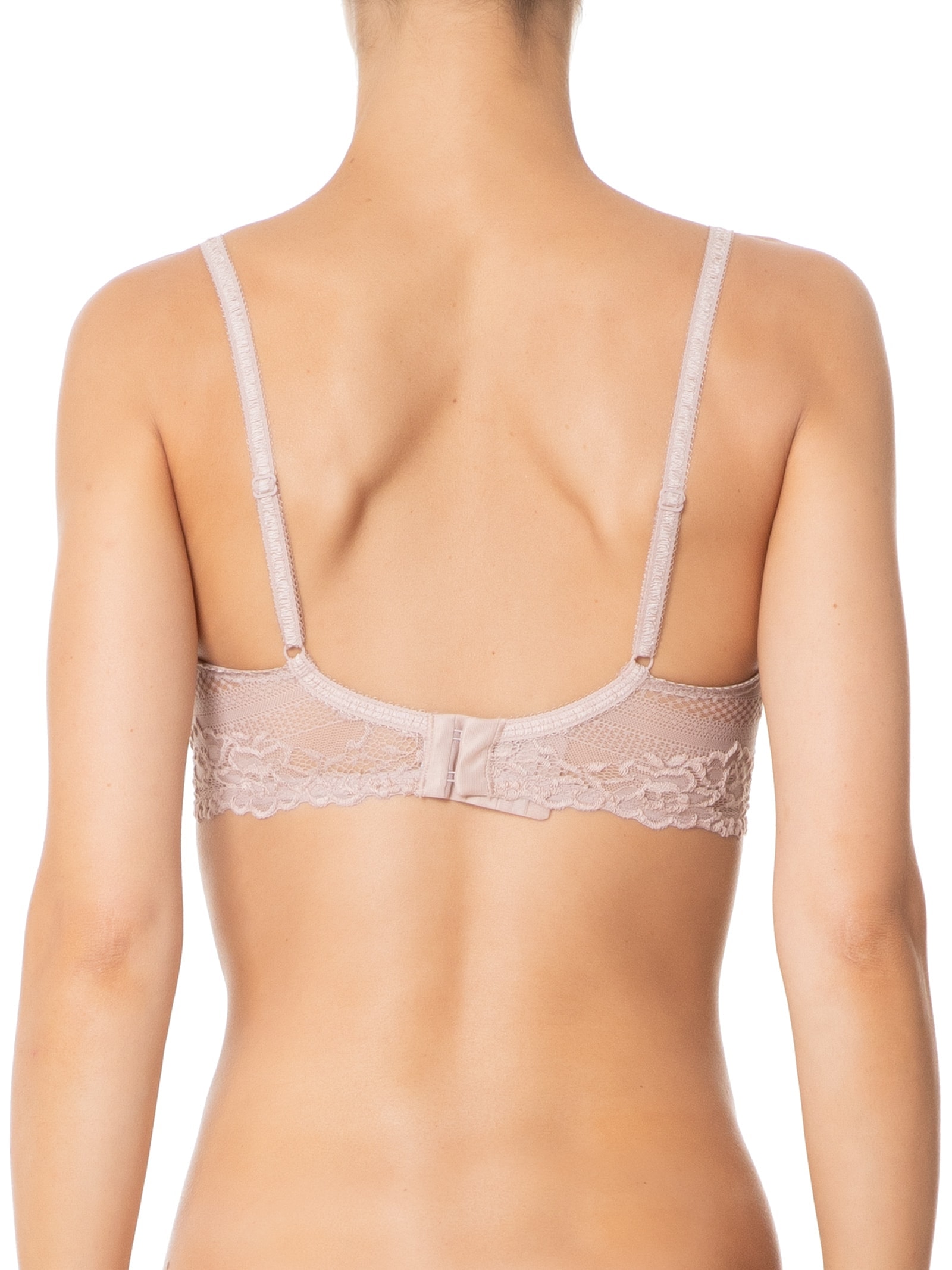 Sutiã Meia Taça Sem Bojo Em Renda Na Sua Medida Rosa Hope