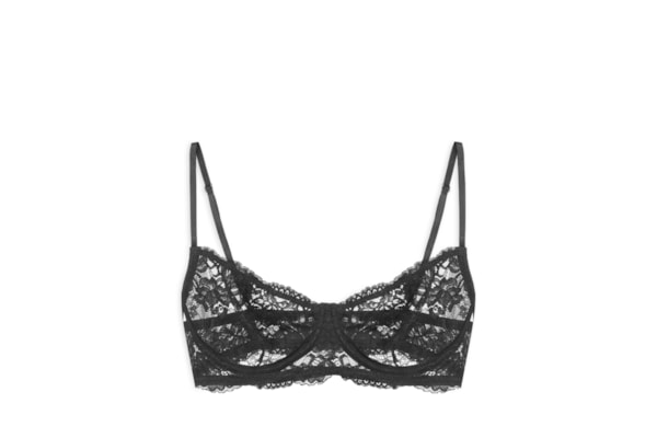 Sutiã Meia Taça Underwire Classic Lace - Preto