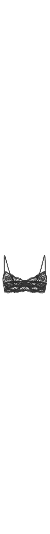 Sutiã Meia Taça Underwire Classic Lace - Preto