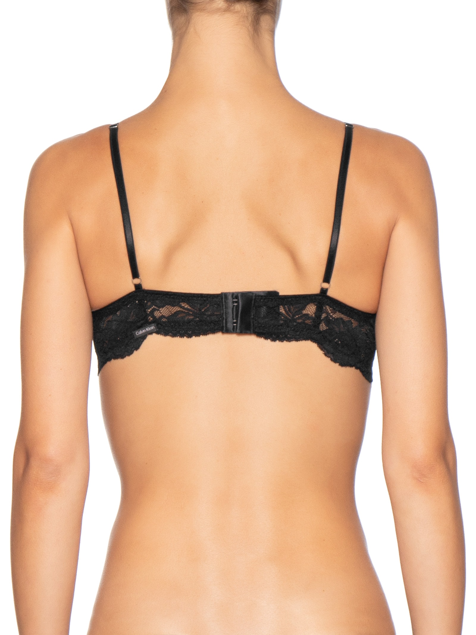 Sutiã Meia Taça Underwire Classic Lace Preto Calvin Klein Underwear