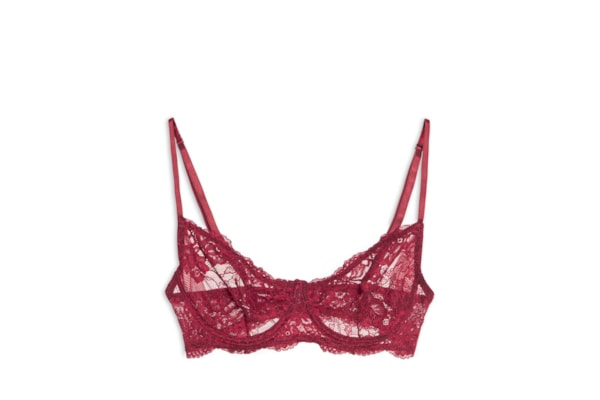 Sutiã Meia Taça Underwire Classic Lace - Vermelho
