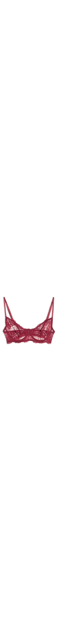 Sutiã Meia Taça Underwire Classic Lace - Vermelho