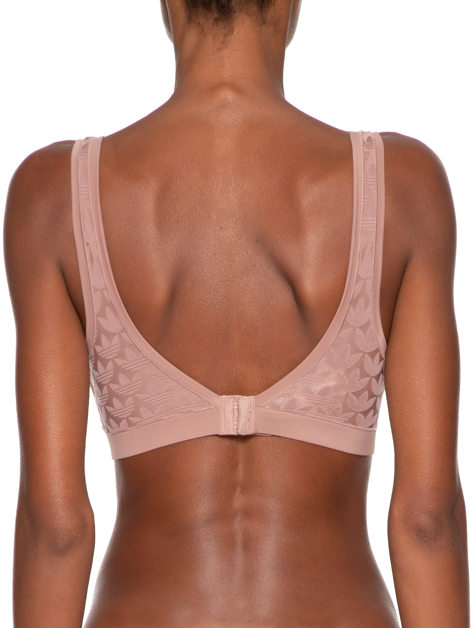 Sutiã Microterrot Monogram Comfort Scoop Bra Bege Adidas Originals Underwear