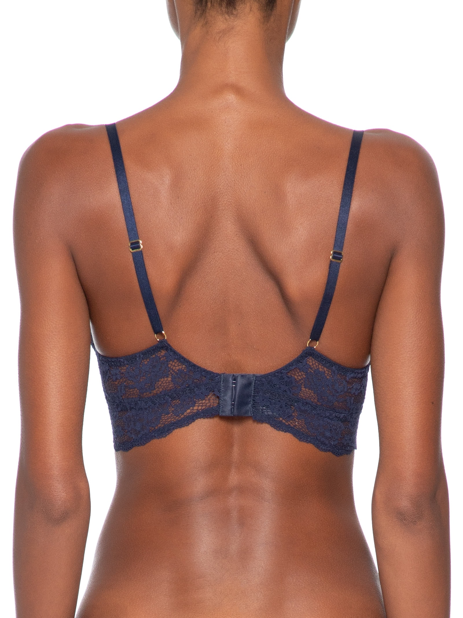 Sutiã Mini Corselet Triângulo Em Renda Azul Hope