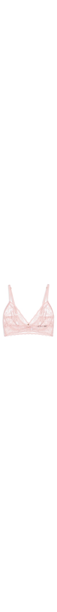 Sutiã Mini Corselet Triângulo Em Renda - Rosa