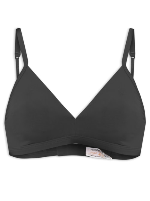 Sutiã Moldado Leve Microfibra Comfy – Preto