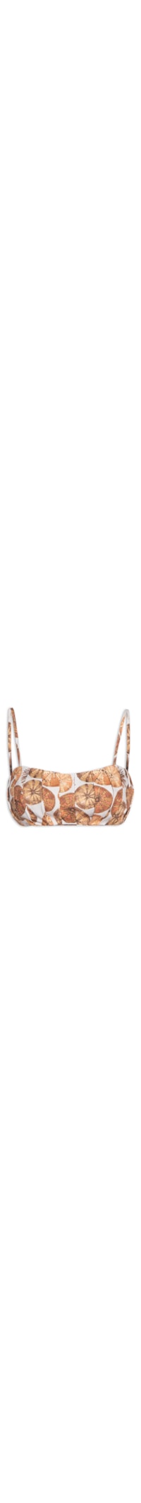 Sutiã Pregas Fig Ouriço - Laranja