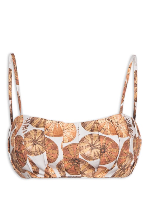 Sutiã Pregas Fig Ouriço – Laranja