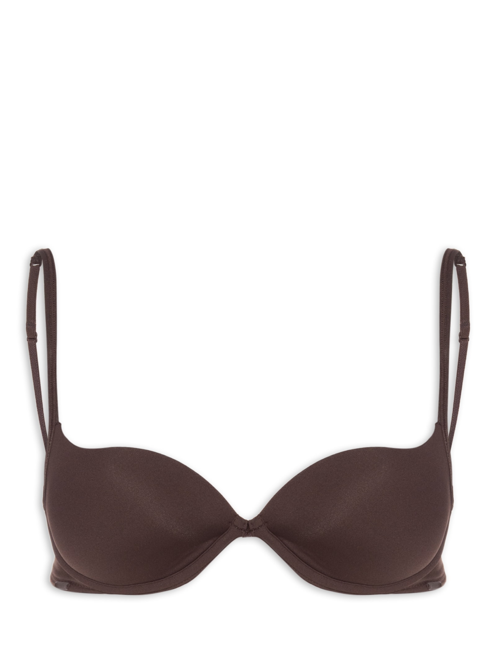 Sutiã Push Up Básico Todo Dia Marrom Valisere