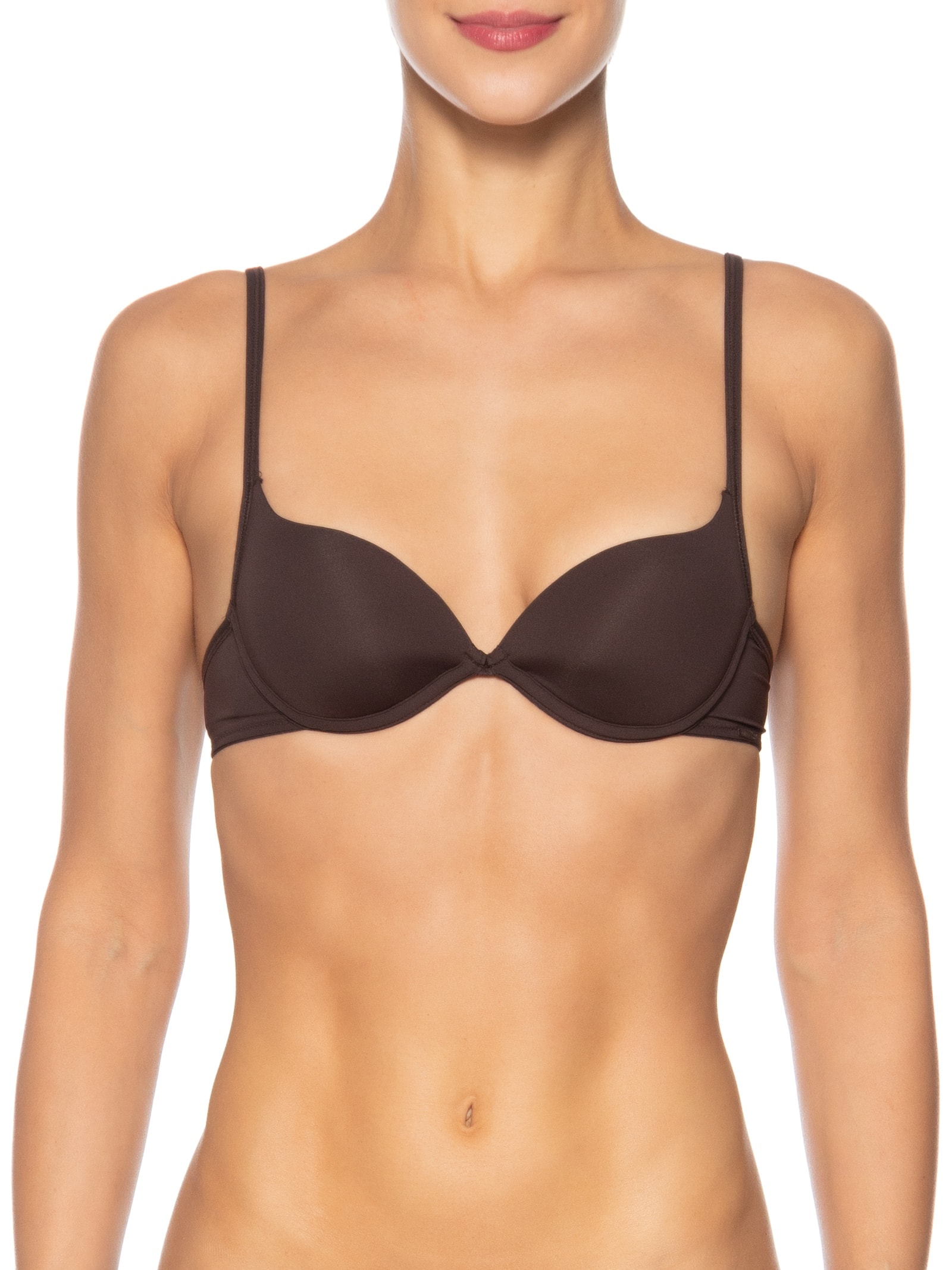 Sutiã Push Up Básico Todo Dia Marrom Valisere