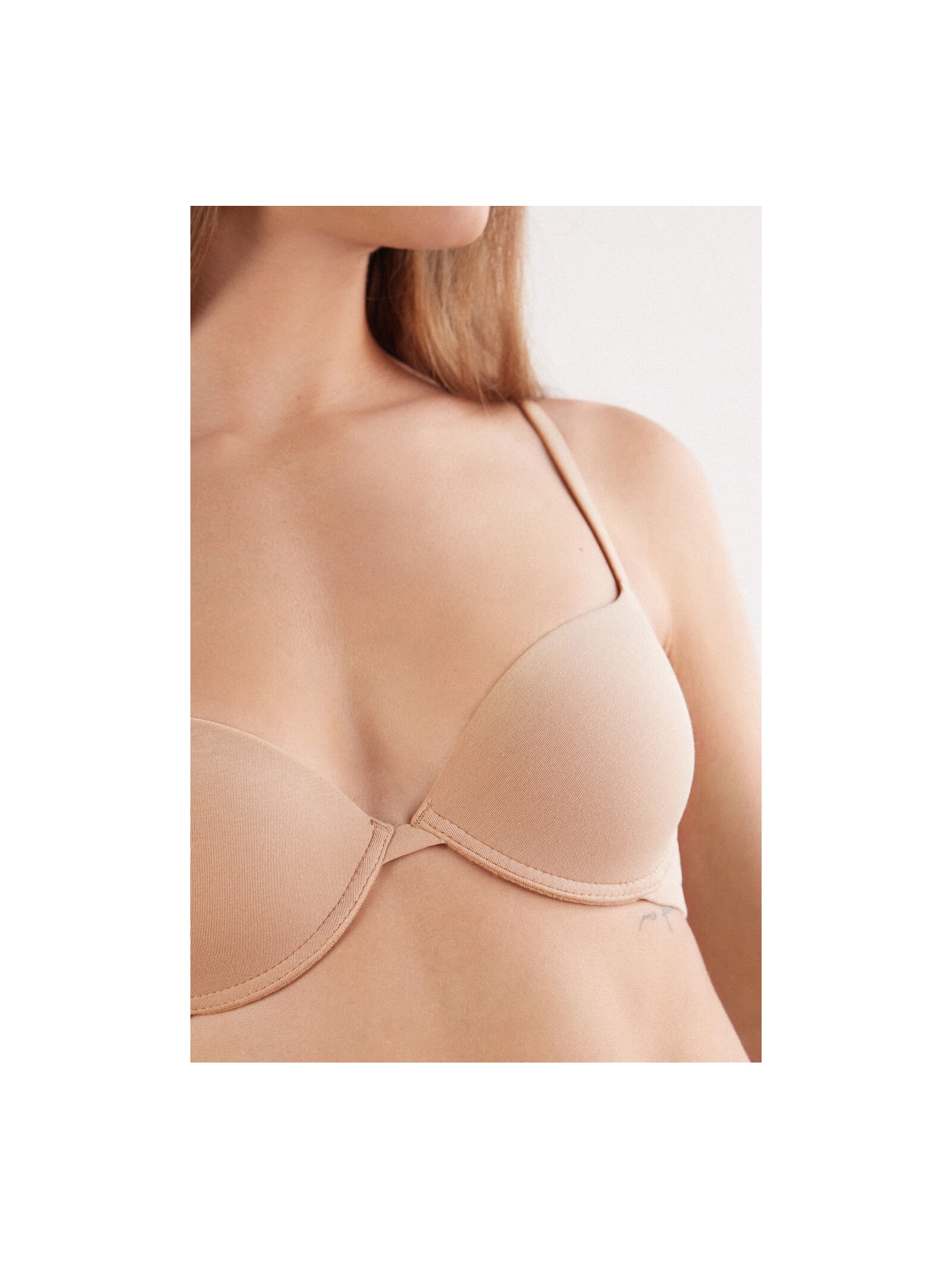 Sutiã Push-Up Bellissima Em Algodão Ultralight Bege Intimissimi