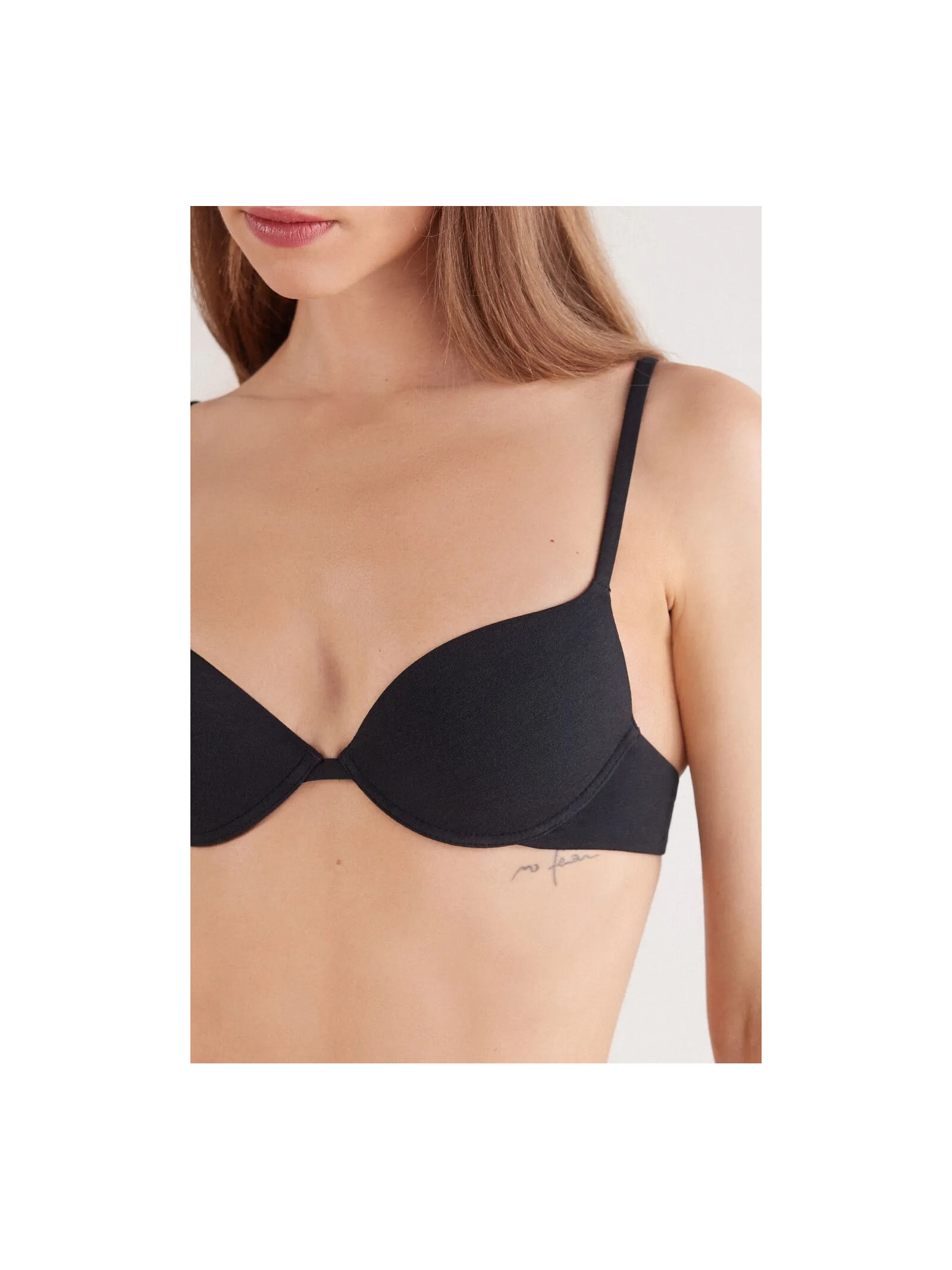 Sutiã Push-Up Bellissima Em Algodão Ultralight Preto Intimissimi