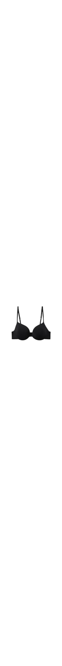 Sutiã Push-Up Bellissima Em Algodão Ultralight - Preto