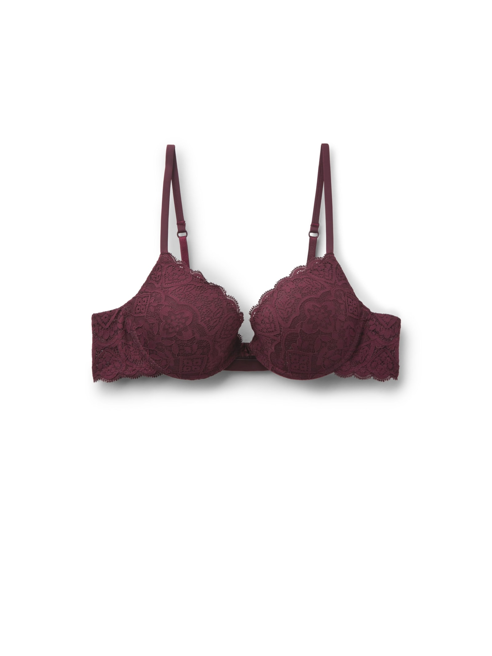 Sutiã Push-Up Bellissima Em Renda Bordô Intimissimi