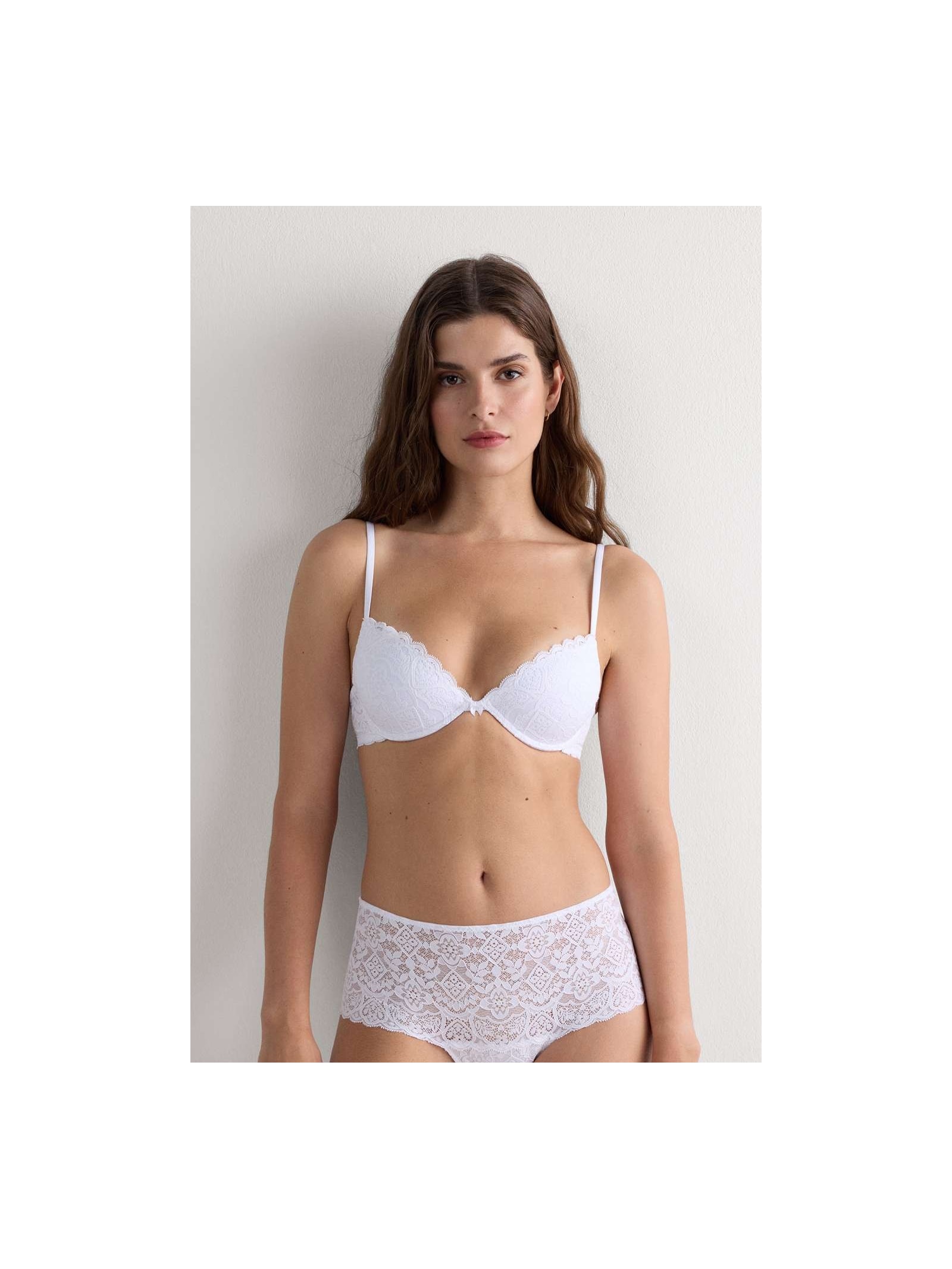 Sutiã Push-Up Bellissima Em Renda Branco Intimissimi