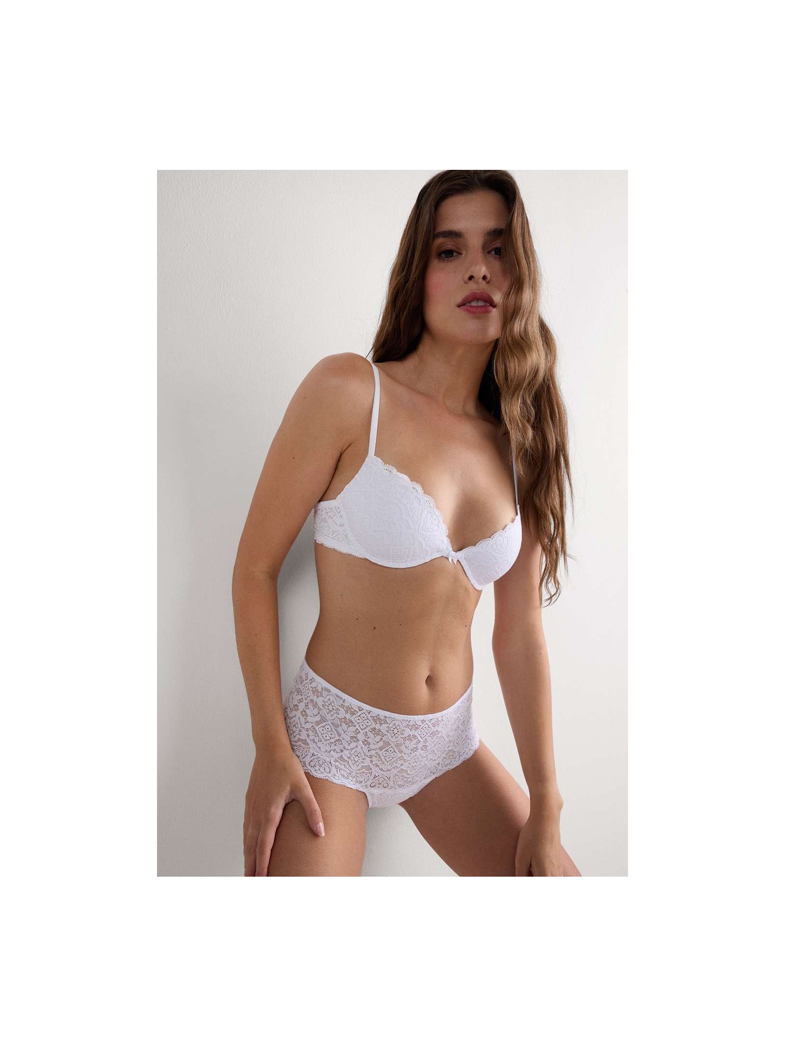 Sutiã Push-Up Bellissima Em Renda Branco Intimissimi