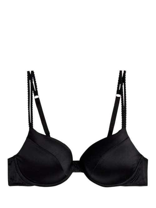 Sutiã Push-Up Bellissima Em Seda - Preto