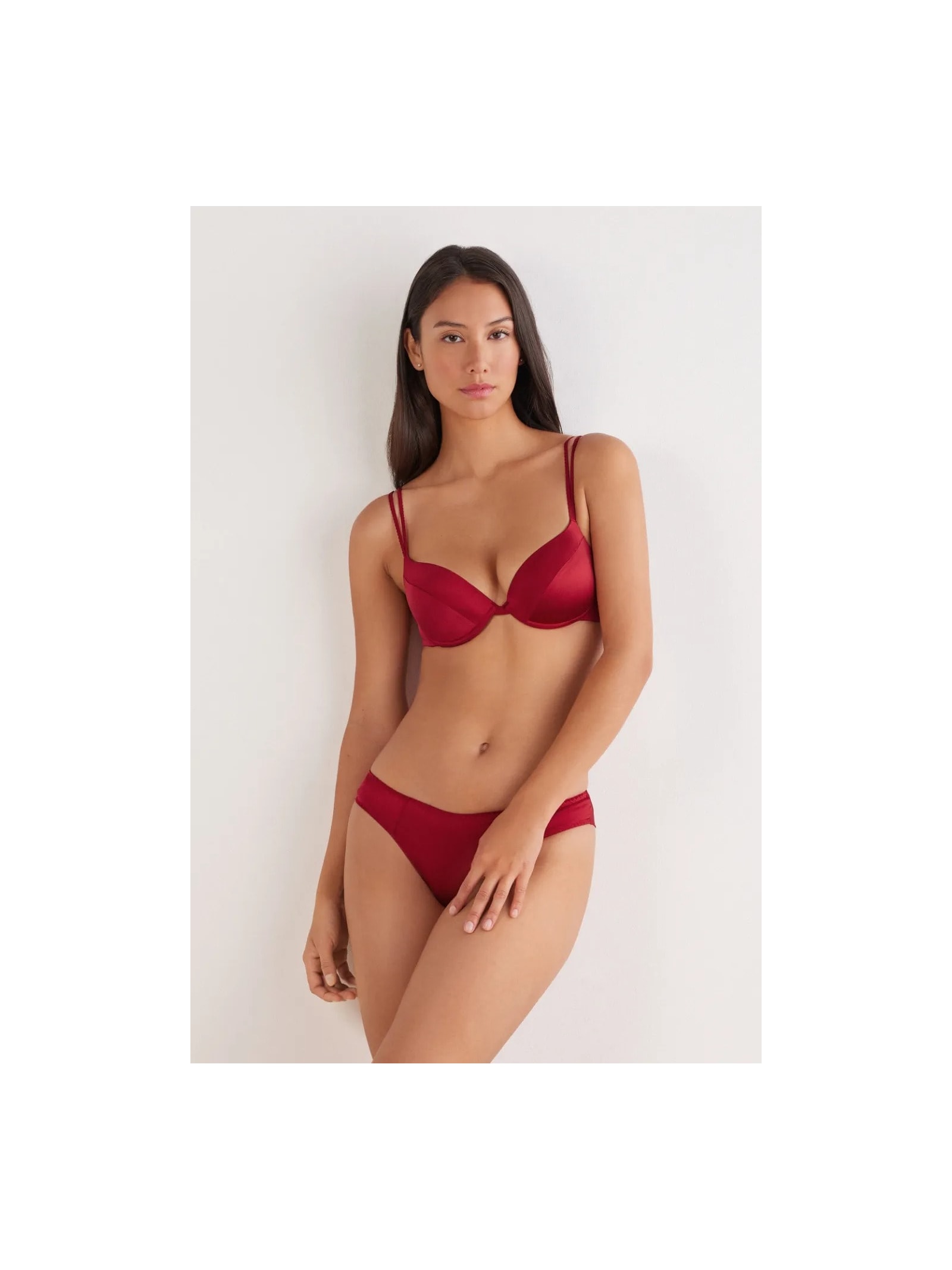 Sutiã Push-Up Bellissima Em Seda Vermelho Intimissimi