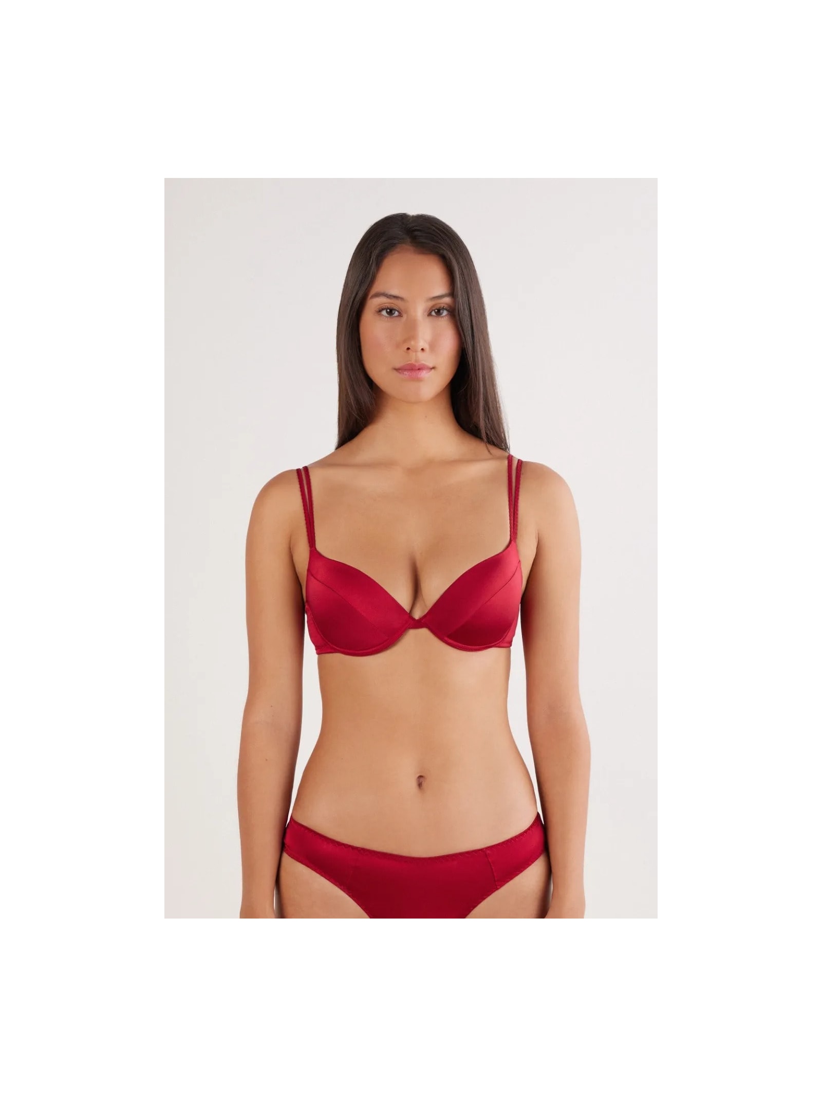 Sutiã Push-Up Bellissima Em Seda Vermelho Intimissimi