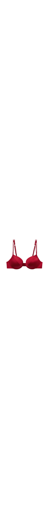 Sutiã Push-Up Bellissima Em Seda - Vermelho