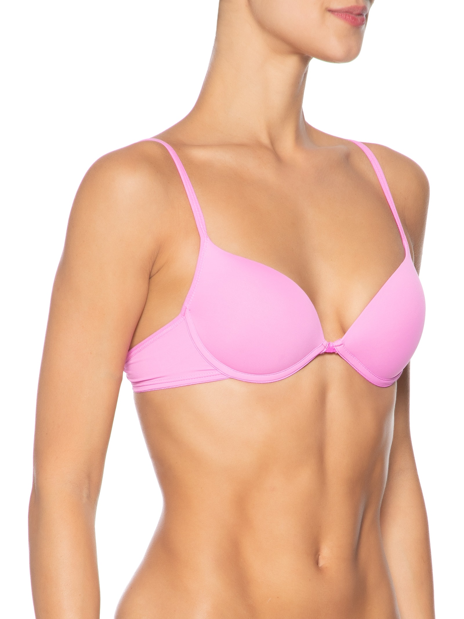 Sutiã Push Up Em Microfibra Rosa Hope