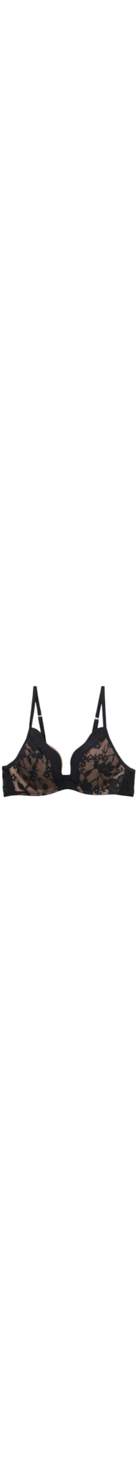Sutiã Push-Up Monica Em Renda The Art Of Romance - Preto