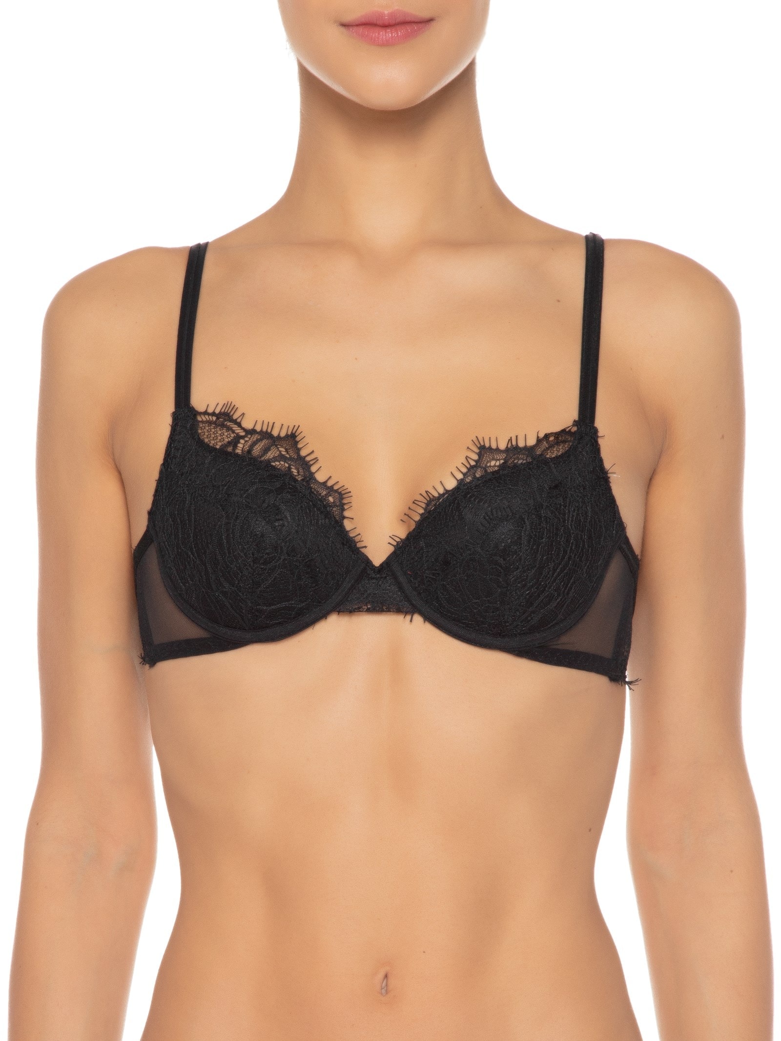 Sutiã Push Up Preto Valisere