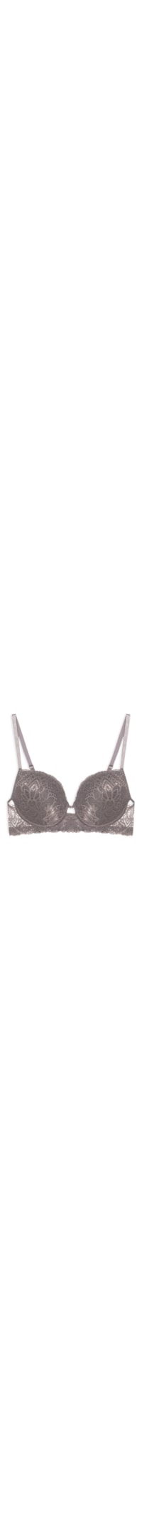 Sutiã Push Up Renda Felipa - Cinza