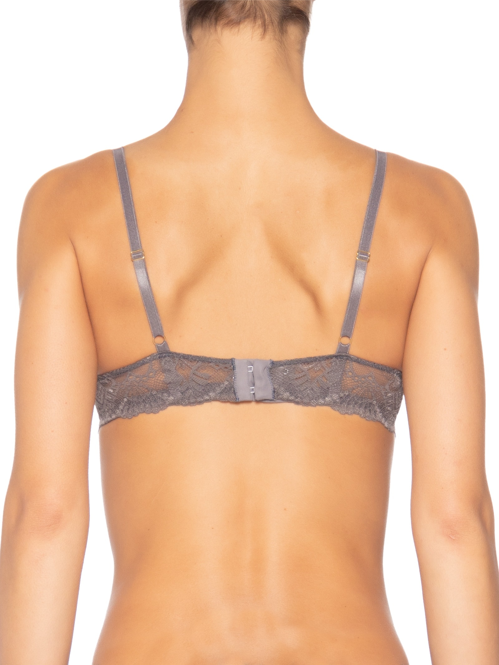 Sutiã Push Up Renda Felipa Cinza Jogê