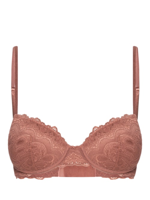 Sutiã Push-Up Renda Mocha Mousse – Marrom