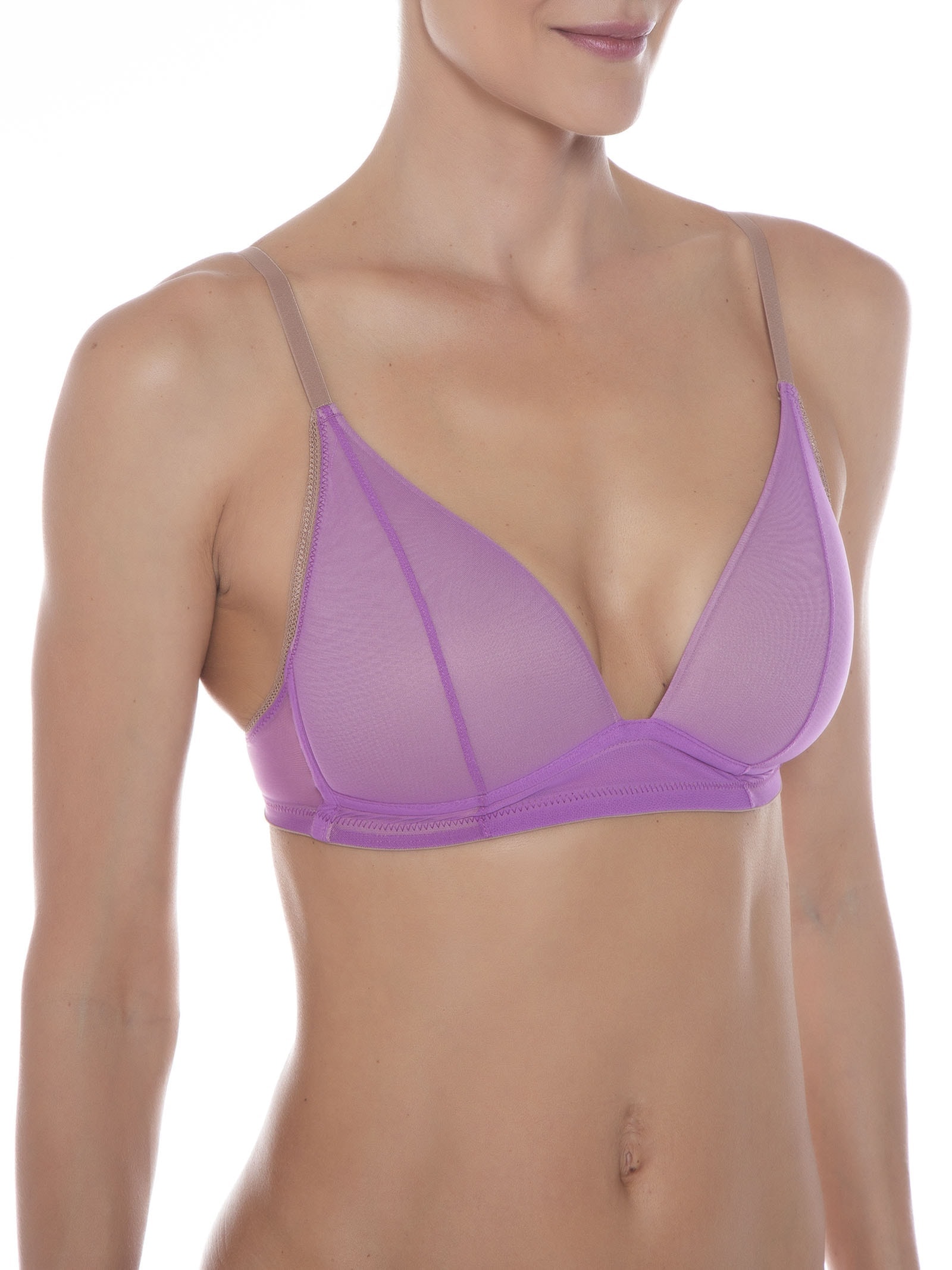 Sutiã Sexy Neckline Lilás Jogê