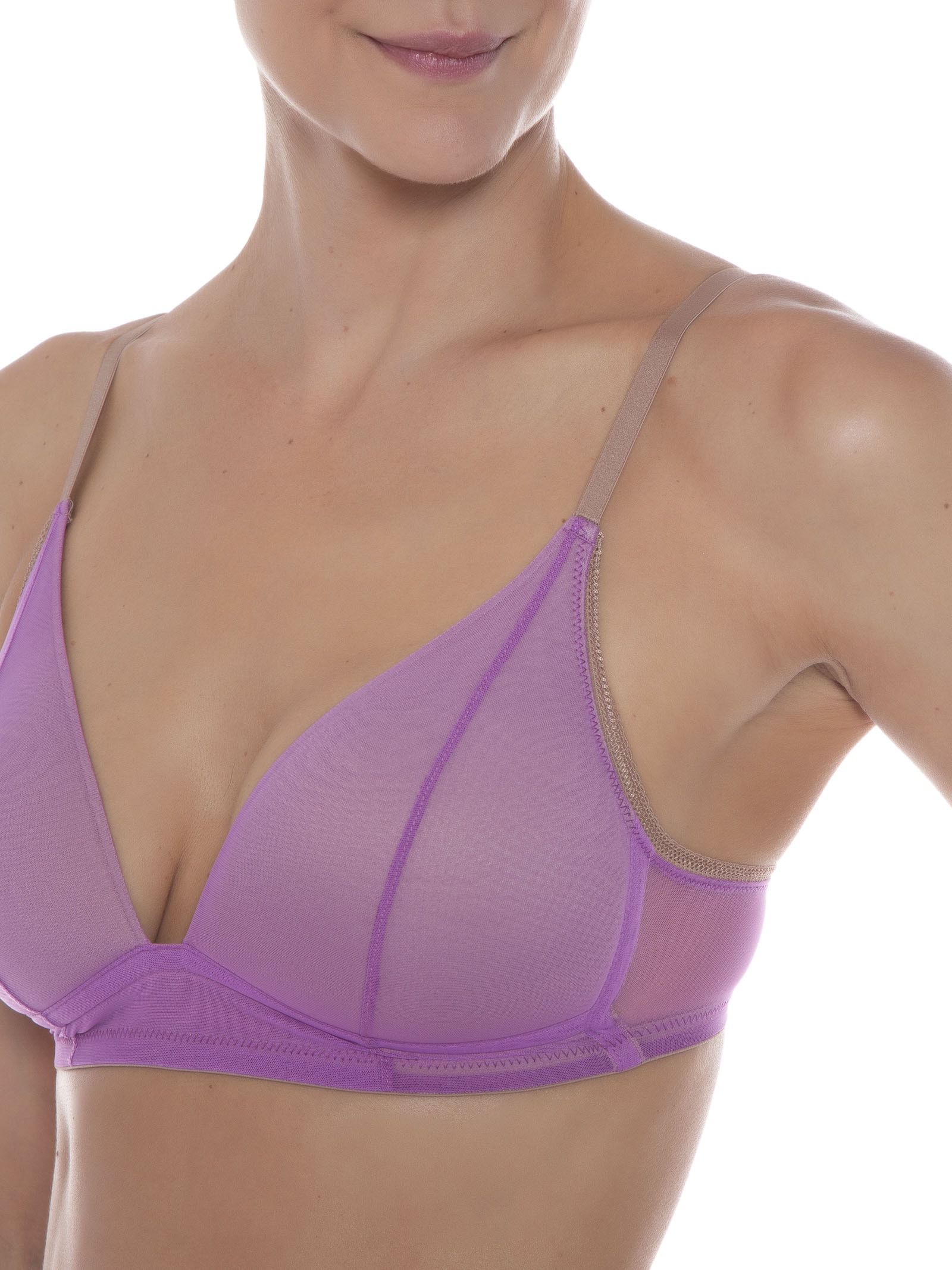 Sutiã Sexy Neckline Lilás Jogê