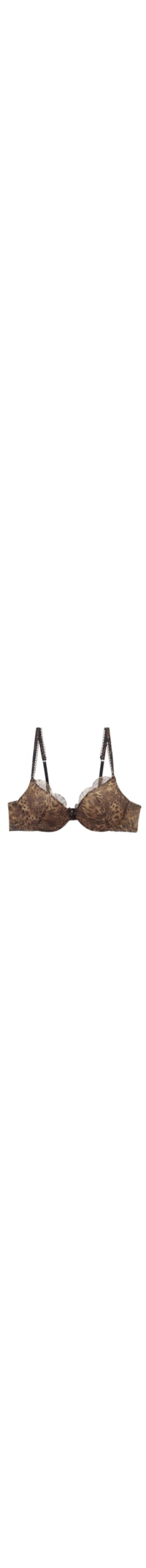 Sutiã Super Push-Up Animal Print Always Glamorous - Marrom