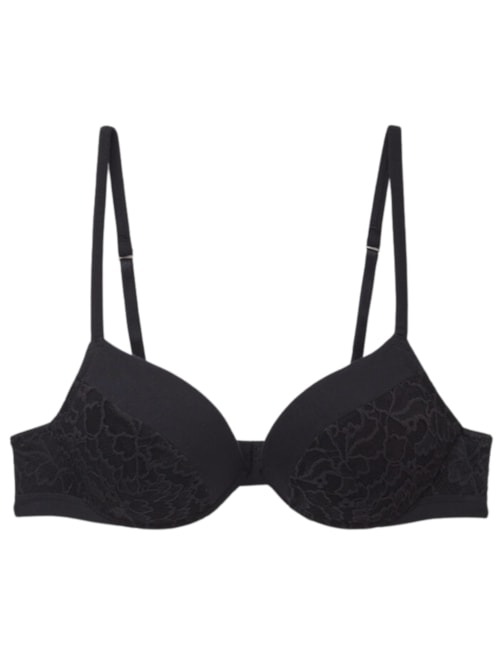 Sutiã Super Push-Up Simona Delicate Pieces – Preto