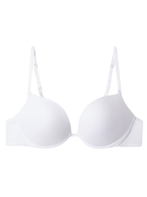 Sutiã Super Push-Up Simona Em Microfibra - Branco