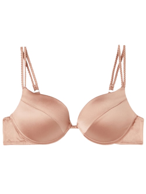 Sutiã Super Push-Up Simona Em Seda – Bege