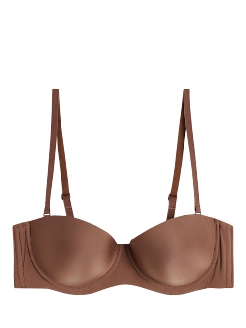 Sutiã Tomara-Que-Caia Giada De Microfibra - Marrom
