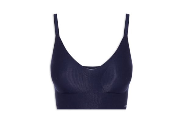 Sutiã Top Com Bojo Removível Naked - Azul