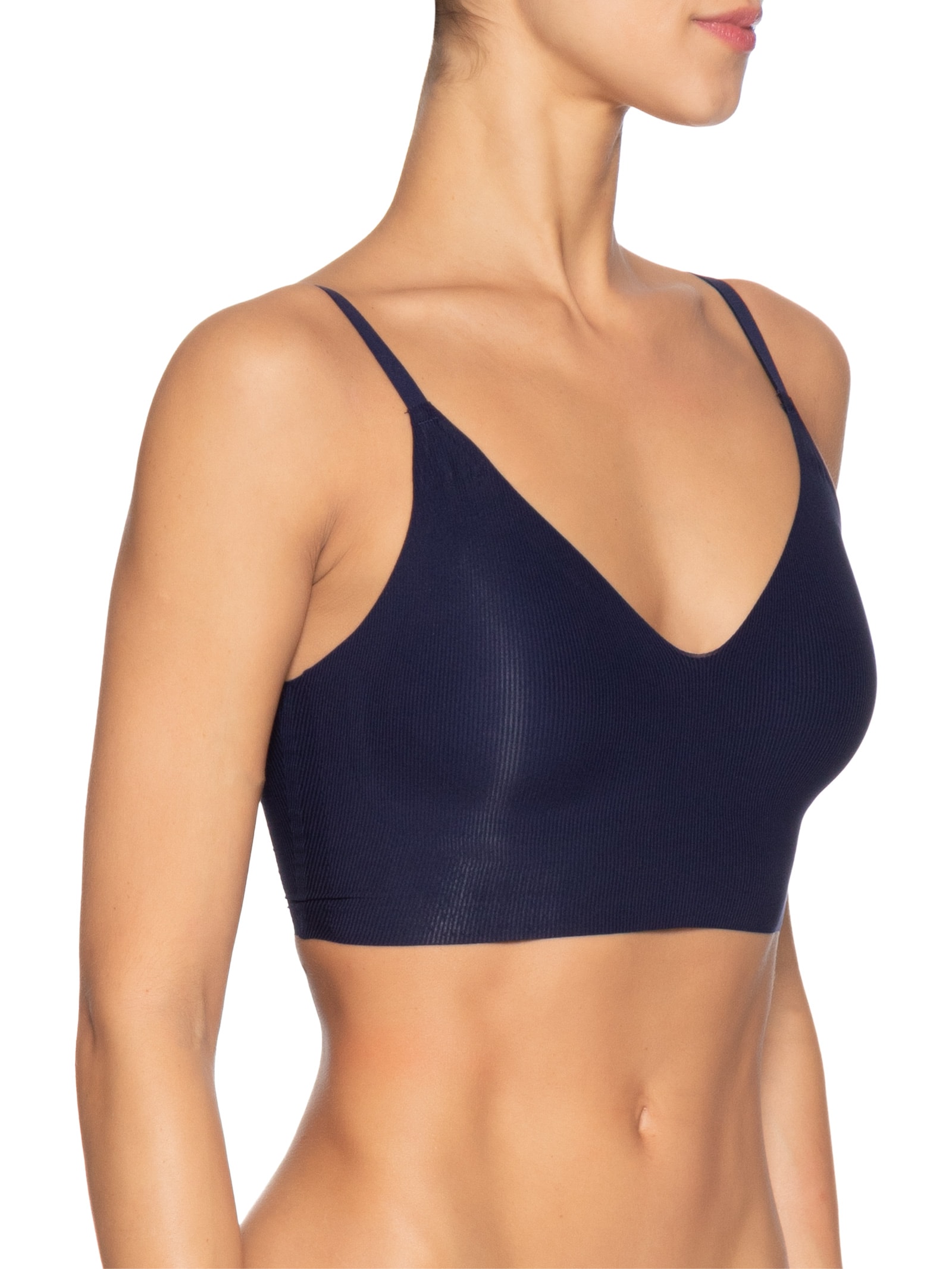 Sutiã Top Com Bojo Removível Naked Azul Hope