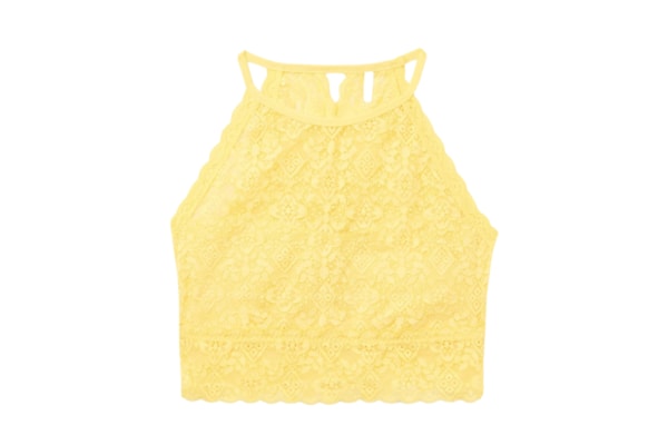 Sutiã Top Em Renda - Amarelo