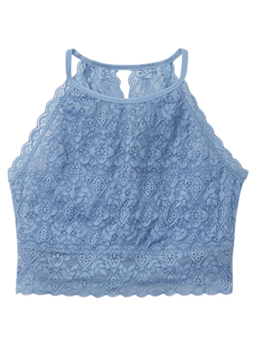 Sutiã Top Em Renda - Azul