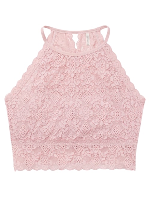 Sutiã Top Em Renda – Rosa