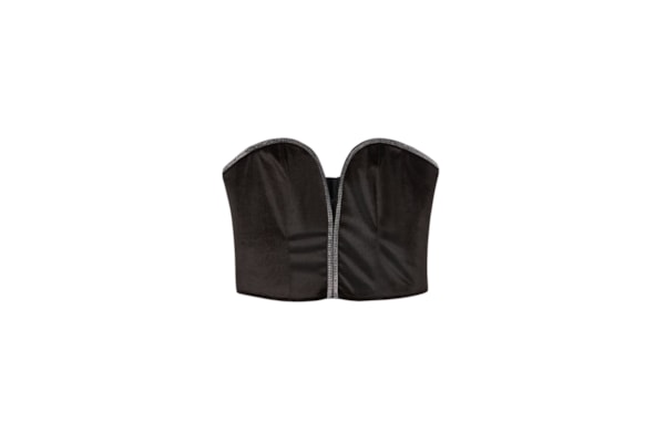 Sutiã Top Estruturado Girls Wanna Glisten - Preto