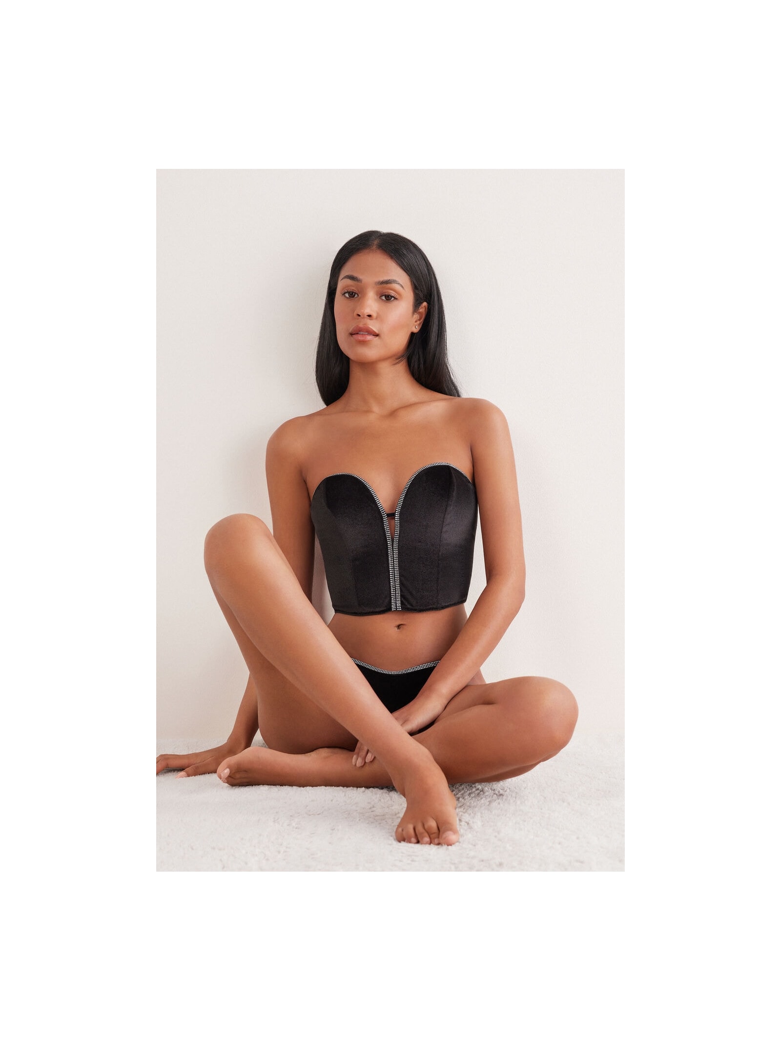 Sutiã Top Estruturado Girls Wanna Glisten Preto Intimissimi